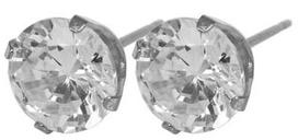 Caflon Fashion Sense Earrings 8mm Zirconium Stainless