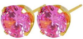 Caflon Fashion Sense Earrings 8mm Zirconium Pink
