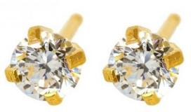 Caflon Fashion Sense Earrings 4mm Zirconium