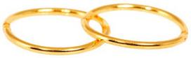 Caflon Fashion Sense Earrings 12.7mm Hoop Gold Plated