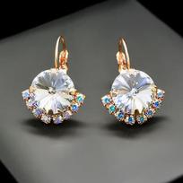 Diamond Sky Earrings With Crystals From Swarowski Klaris V Classic
