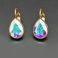 Diamond Sky Earrings Crystal Drop Swarovski Crystals