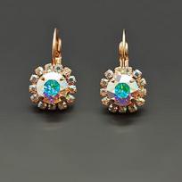 Diamond Sky Earrings Glory II Aurore Boreale With Swarovski Crystals