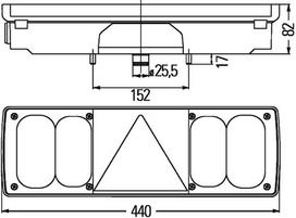 Galinis žibintas HELLA 2VP340 450-031