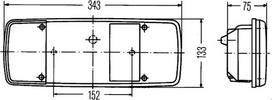 Galinis žibintas HELLA 2SK003 567-661