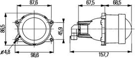 Priekinis žibintas HELLA 1KL998 570-021