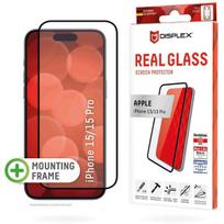 15 pro - Displex "Real 3D Screen Glass Phone 15/ 15 Pro" Black - 1 nuotrauka