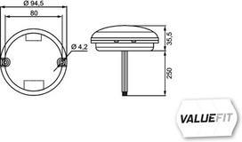 Atbulinės eigos žibintas HELLA 2ZR357 028-041