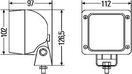 Atbulinės eigos žibintas HELLA 2ZR997 506-391