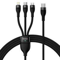 Baseus Flash 3in1 USB-C 100W 1.5m (juodas)
