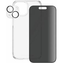 privacy screen protector iphone 15 - PanzerGlass "D3O Hardcase + Screen Protector Privacy + Lens iPhone 15" Transparent - 1 nuotrauka