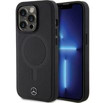 Mercedes-Benz "MEHMP14L23RCMK Hardcase Smooth Leather MagSafe iPhone 14 Pro" Black