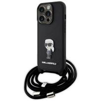 telefono deklas karl lagerfeld - Karl Lagerfeld "KLHCP15LSASKNPSK Crossbody Saffiano Monogram Metal Pin iPhone 15 Pro" - 1 nuotrauka