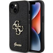 Guess "GUHCP15SHG4SGK Glitter Script Big 4G iPhone 15" Black