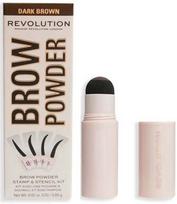 makiazo rinkinys -  Makeup Revolution London Stamp & Stencil Dark Brown, 0.65 g - 1 nuotrauka