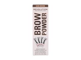makiazo rinkinys -  Makeup Revolution London Stamp & Stencil Dark Brown, 0.65 g - 2 nuotrauka
