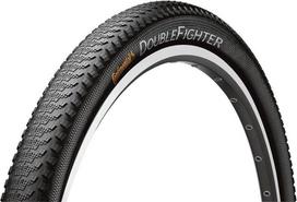 dviraciu padangos 26 continental - Continental Tire Continental Double Fighter III 26x1.9 Wire Juodas 800g Universalus atšvaitas - 2 nuotrauka