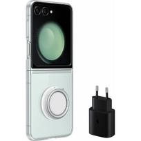 samsung 25w - Samsung "EF-XF73KKTEGWW Clear Gadget Cover Flip5" Transparent - 1 nuotrauka
