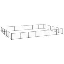 Voljeras šunims, juodos spalvos, 35m², plienas