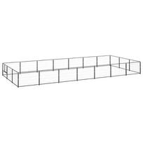 Voljeras šunims, juodos spalvos, 21m², plienas