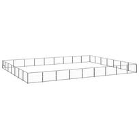 Voljeras šunims, juodos spalvos, 63m², plienas