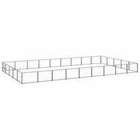 Voljeras šunims, juodos spalvos, 45m², plienas