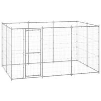 Lauko voljeras šunims, galvanizuotas plienas, 7,26m²