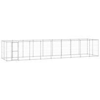 Lauko voljeras šunims, galvanizuotas plienas, 21,78m²