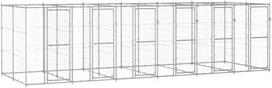Lauko voljeras šunims, galvanizuotas plienas, 14,52m²
