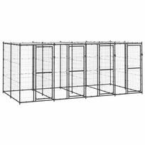 Lauko voljeras šunims su stogu, plienas, 9,68m²