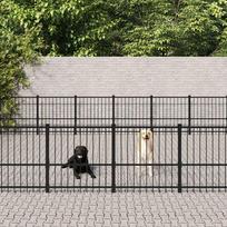 Lauko voljeras &scaron;unims, plienas, 45,16m&sup2;