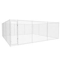 Lauko voljeras šunims, 570x570x185 cm, galvanizuotas plienas