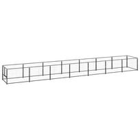 Voljeras šunims, juodos spalvos, 7m², plienas