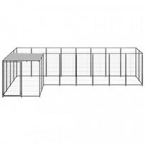 voljeras sunims - Voljeras šunims, juodos spalvos, 6,05 m², plienas - 2 nuotrauka