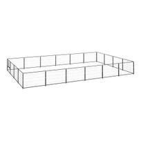 voljeras sunims - Voljeras šunims, juodos spalvos, 24m², plienas - 1 nuotrauka