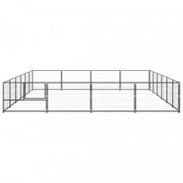 voljeras sunims - Voljeras šunims, juodos spalvos, 24m², plienas - 3 nuotrauka