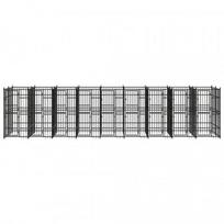 suns buda - Lauko voljeras &scaron;unims, plienas, 16,59m&sup2; - 2 nuotrauka