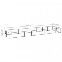 voljeras sunims - Voljeras šunims, juodos spalvos, 16m², plienas - 6 nuotrauka