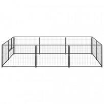 voljeras sunims - Voljeras šunims, juodos spalvos, 6m², plienas - 2 nuotrauka