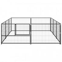 voljeras sunims - Voljeras šunims, juodos spalvos, 6m², plienas - 3 nuotrauka