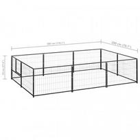 voljeras sunims - Voljeras šunims, juodos spalvos, 6m², plienas - 6 nuotrauka