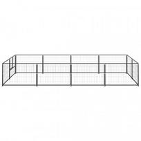 voljeras sunims - Voljeras šunims, juodos spalvos, 8m², plienas - 2 nuotrauka