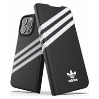 iphone 13 baltas - Adidas "OR Booklet Case PU iPhone 13/ 13 Pro" Black White - 1 nuotrauka
