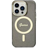 Guess "GUHMN61HCMCGK Hardcase Glitter Gold MagSafe iPhone 11/ XR" Black