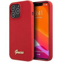 Guess "GUHCP13XLSLMGRE Silicone Vintage Gold Logo iPhone 13 Pro Max" Red