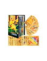 Pokemon kortos 10 vnt. auksinė kolekcija Gx Rare V serijos Vmax Rares + albumas 240 kortoms