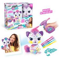 aerografas - Pliušinis žaislas Canal Toys Airbrush Plush Kitty, įvairių spalvų, 25 cm - 1 nuotrauka