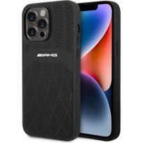Mercedes "Leather Curved Lines MagSafe iPhone 14 Pro Max" Black