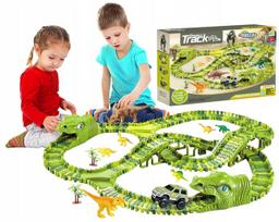 deta - Dinozaurų lenktynių trasa su figūrėlėmis, 240 det - 1 nuotrauka