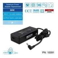 nesiojamu kompiuteriu pakroveju - Nešiojamo kompiuterio pakrovėjas Whitenergy 19.5V/4.62A 90W , 4.5x3.0mm - 5 nuotrauka